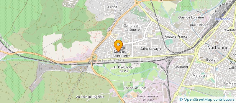 localisation de l'entreprise SARL TERA à NARBONNE
