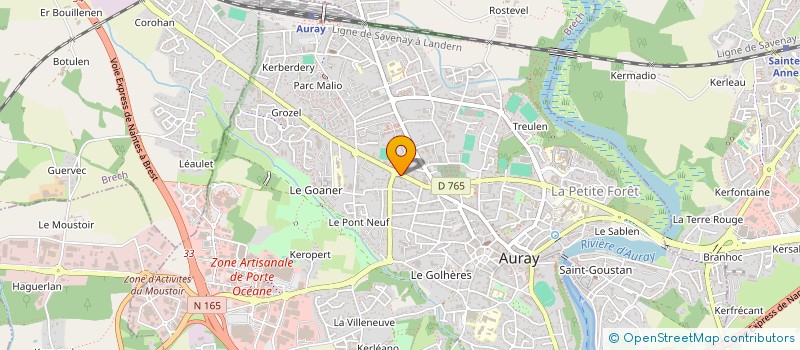 localisation de l'entreprise SARL TERMINUS à AURAY