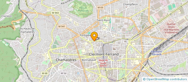 localisation de l'entreprise SARL TERRAINS 63 à CLERMONT-FERRAND