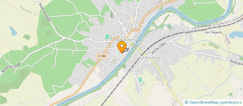 localisation de l'entreprise SARL TERRASSEMENT DE ARRIBA  COUFOULEUX