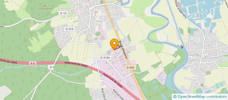 localisation de l'entreprise SARL TERRE DE CHIMIE  APPOIGNY