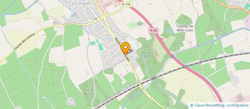 localisation de l'entreprise SARL TERRES CUITES DE LEGRIN à CAISSARGUES