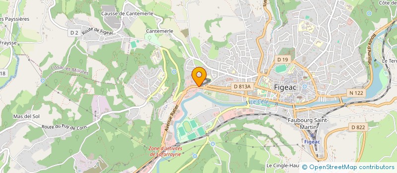 localisation de l'entreprise SARL TERRIER à FIGEAC