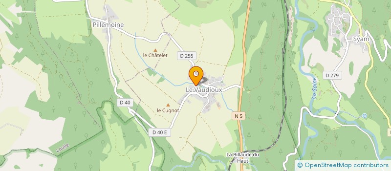 localisation de l'entreprise SARL TERRIER JEROME  LE VAUDIOUX