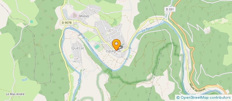 localisation de l'entreprise SARL TERRISSE  ISPAGNAC