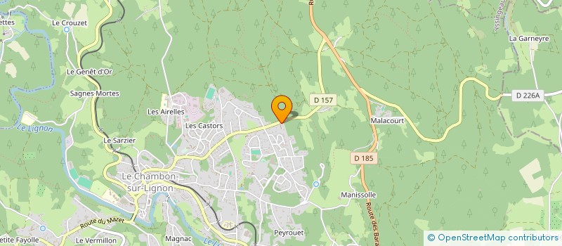 localisation de l'entreprise SARL TERROIRS ET GOURMANDISES  LE CHAMBON-SUR-LIGNON
