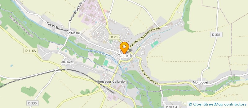 localisation de l'entreprise SARL TESI  GALLARDON