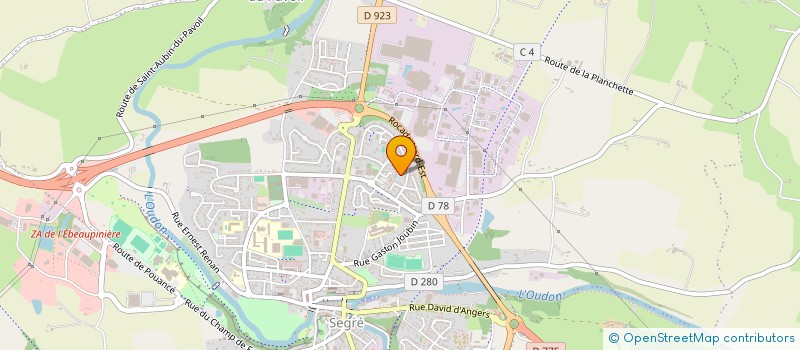 localisation de l'entreprise SARL TESSUTI  SEGRE-EN-ANJOU BLEU