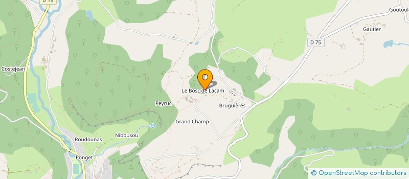 localisation de l'entreprise SARL TEULIERES FLEURS  CAZALS