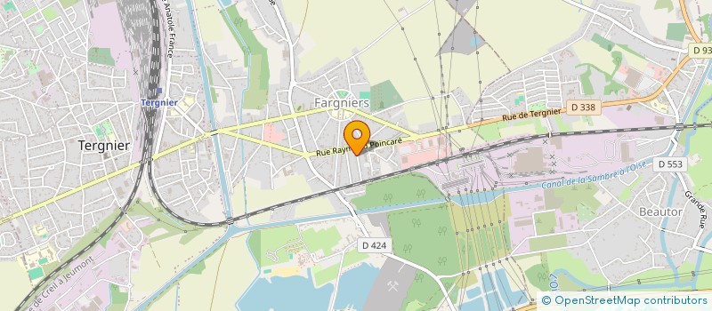localisation de l'entreprise SARL TEX à TERGNIER