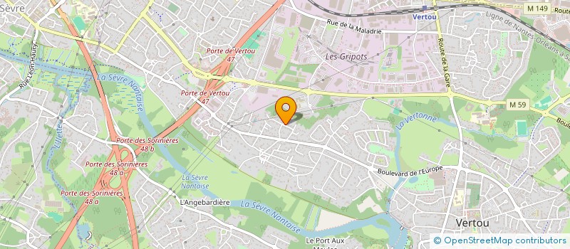 localisation de l'entreprise SARL TEXIER-IMMOBILIER  VERTOU