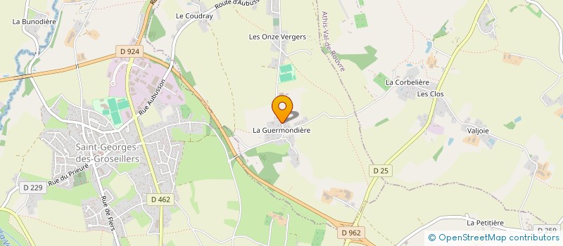 localisation de l'entreprise SARL TEXPROD à AUBUSSON