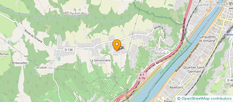 localisation de l'entreprise SARL TEXTILES RHONE ALPES à SAINT ROMAIN EN GAL