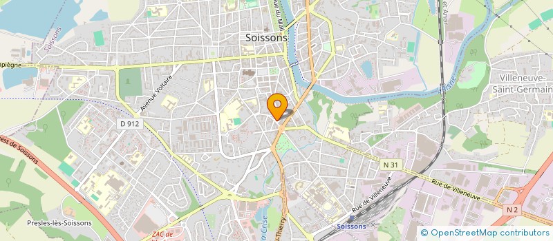 localisation de l'entreprise SARL TF Y.O SOISSONS à SOISSONS