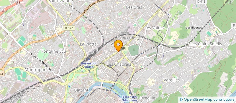 localisation de l'entreprise SARL TH à BESANCON