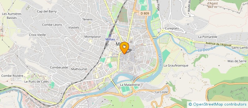 localisation de l'entreprise SARL THADAM à MILLAU