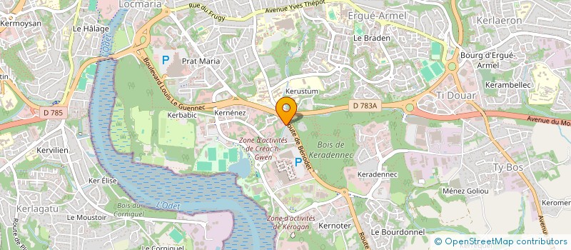 localisation de l'entreprise SARL THALAFORM à QUIMPER