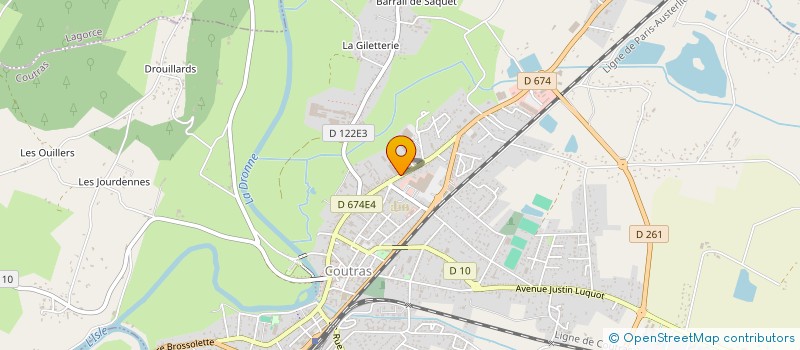 localisation de l'entreprise SARL THALES à COUTRAS