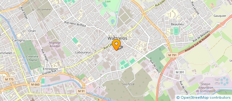 localisation de l'entreprise SARL THAYS à WATTRELOS
