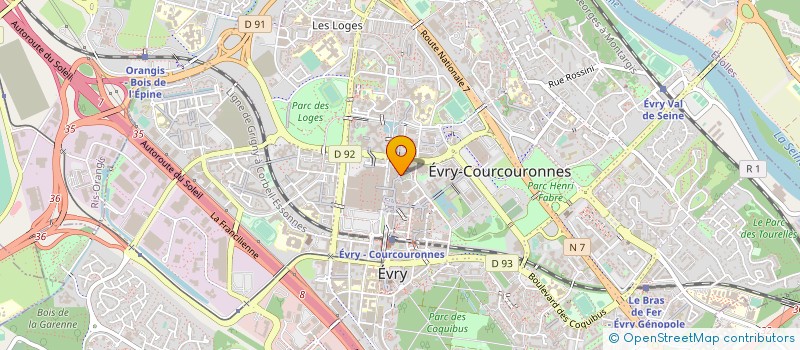 localisation de l'entreprise SARL THE FASHION CARS à EVRY-COURCOURONNES