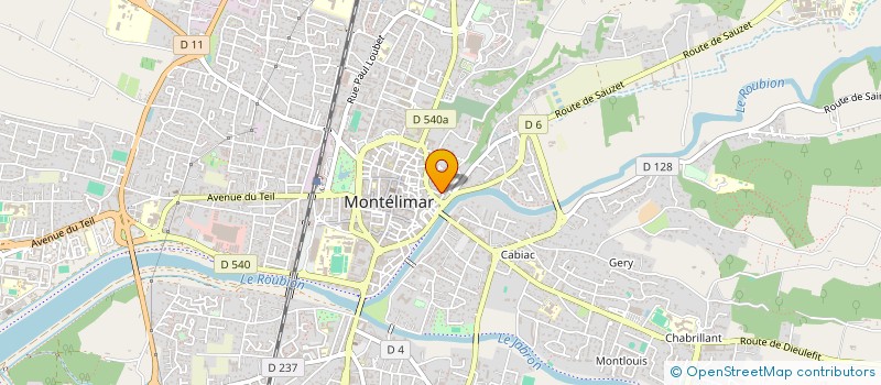 localisation de l'entreprise SARL THE INFORMATIQUE  MONTELIMAR