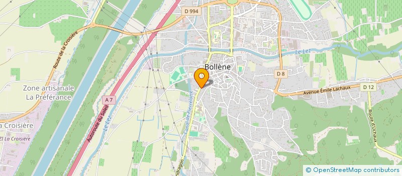 localisation de l'entreprise SARL THEAULT SOLBES TEYSSIER à BOLLENE