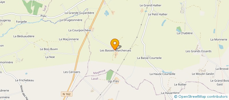 localisation de l'entreprise SARL THEBAULT DAMIEN à MARTIGNE-SUR-MAYENNE