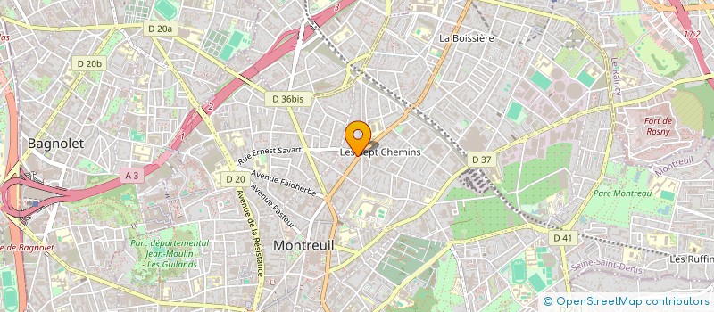 localisation de l'entreprise SARL THERADOUA à MONTREUIL