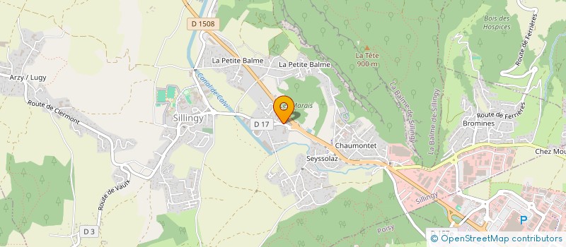 localisation de l'entreprise SARL THERM SANIT EQUIPEMENT HYDRAULIQUE  SILLINGY