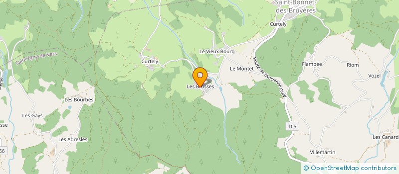 localisation de l'entreprise SARL THEVENET  SAINT-BONNET-DES-BRUYERES