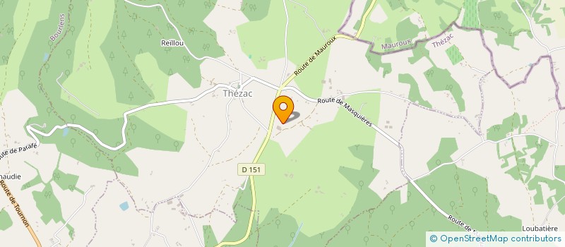 localisation de l'entreprise SARL THEZAC FRANCE EXPORT  THEZAC