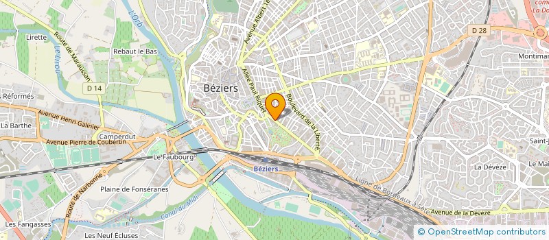 localisation de l'entreprise SARL THIBAUD à BEZIERS