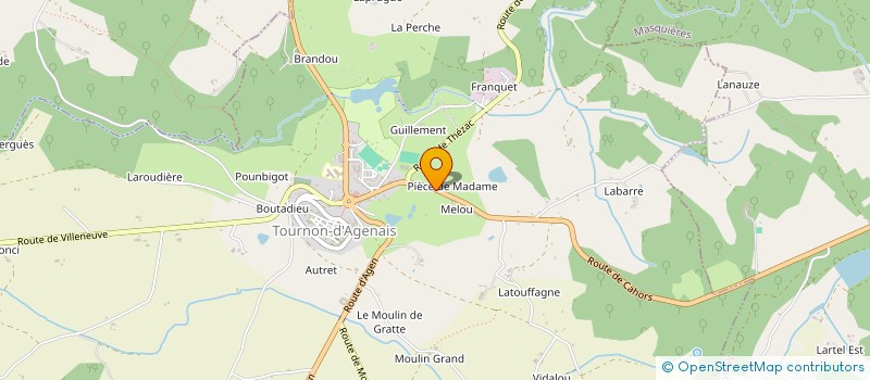 localisation de l'entreprise SARL THIBAULT  TOURNON-D'AGENAIS