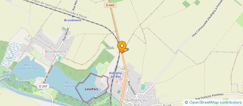 localisation de l'entreprise SARL THIBAULT à AUBIGNY-AU-BAC