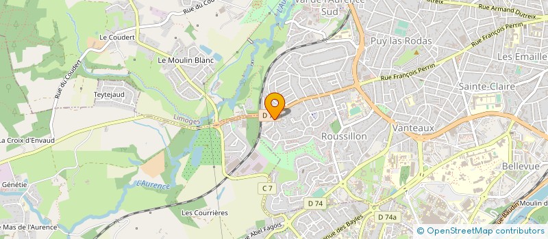 localisation de l'entreprise SARL THIBAUT SERVICES A LA PERSONNE à LIMOGES