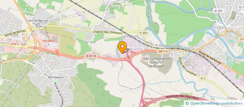 localisation de l'entreprise SARL THIEBAUD  TREBES