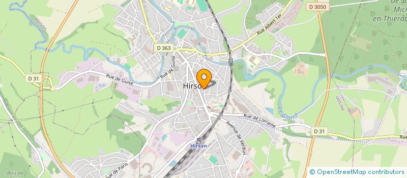 localisation de l'entreprise SARL THIERACHE CLOTURE ET FERMETURE  HIRSON