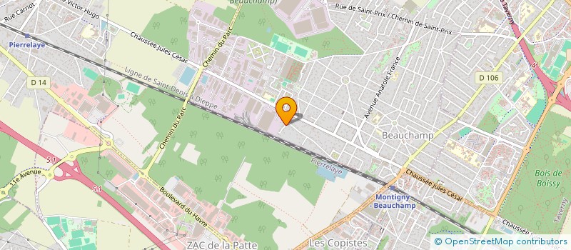 localisation de l'entreprise SARL THIERRY BARBI  BEAUCHAMP