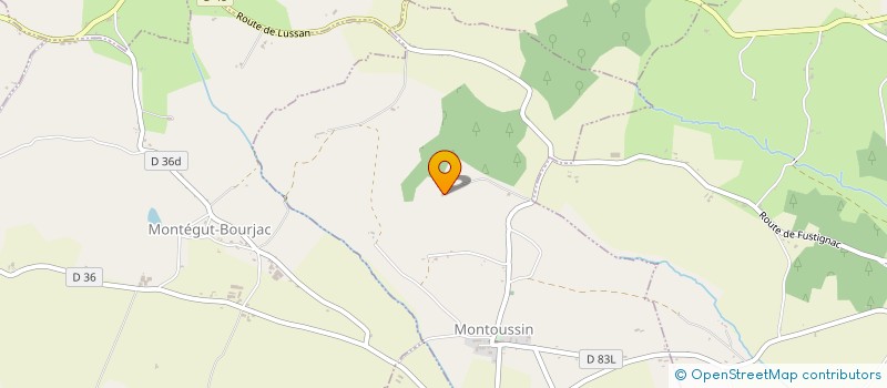 localisation de l'entreprise SARL THIERRY COUGET  LUSSAN-ADEILHAC