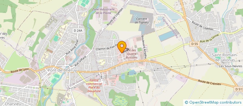 localisation de l'entreprise SARL THIERRY PILLOIX RESINES à TIGNIEU-JAMEYZIEU