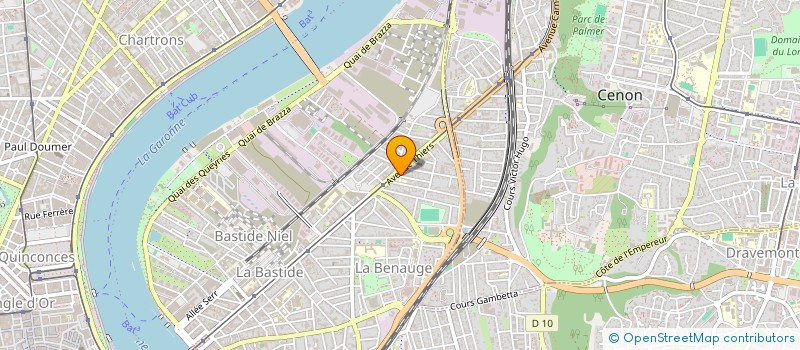 localisation de l'entreprise SARL THIERS-BENAUGE  BORDEAUX