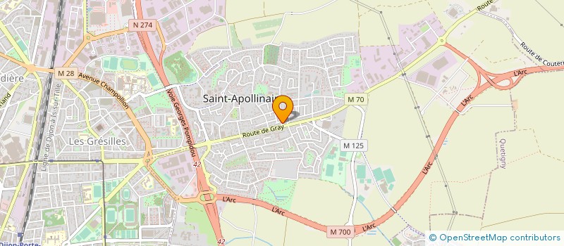 localisation de l'entreprise SARL THILL à SAINT-APOLLINAIRE