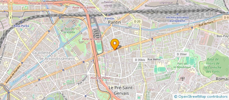 localisation de l'entreprise SARL THIREAU à PANTIN