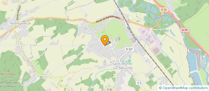 localisation de l'entreprise SARL THIRIAT IMPRIMEUR EDITEUR à SAINT-MICHEL-SUR-MEURTHE