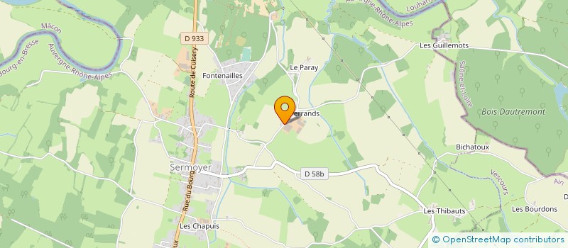 localisation de l'entreprise SARL THIVENT à SERMOYER