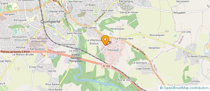 localisation de l'entreprise SARL THOMAS  QUIMPERLE