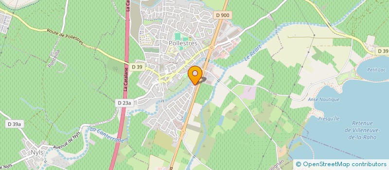 localisation de l'entreprise SARL THOMAS ISOLATION  POLLESTRES