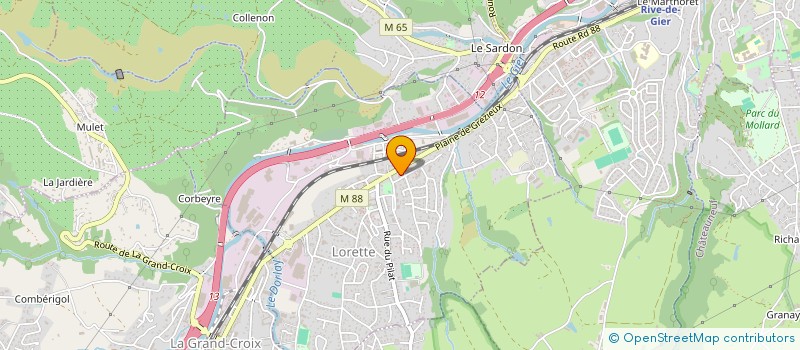 localisation de l'entreprise SARL THONNERIEUX-ST BENOIT  LORETTE