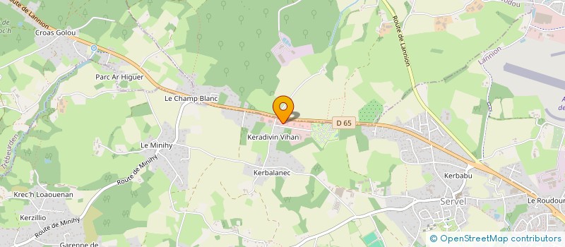 localisation de l'entreprise SARL THORAVAL ET FILS  LANNION