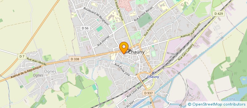 localisation de l'entreprise SARL THUILLIER à CHAUNY